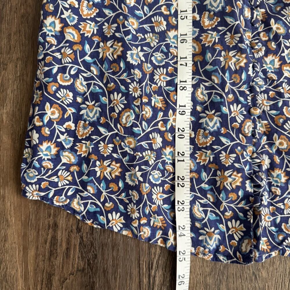 J. McLaughlin Sherry Mini Secret Garden Floral Print Blouse Size XS - Picture 10 of 10